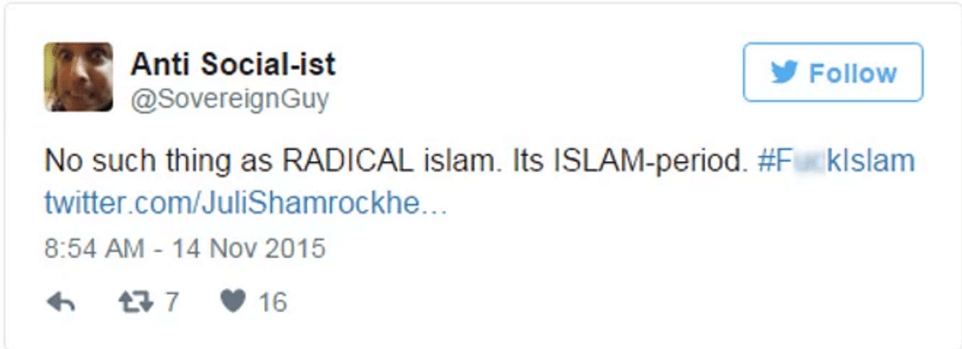 पेरिस हमले के बाद फेसबुक और ट्विटर पर मुसलमानों के खिलाफ नफरत फैलाते पोस्ट्स की बाढ़ आ गई है.