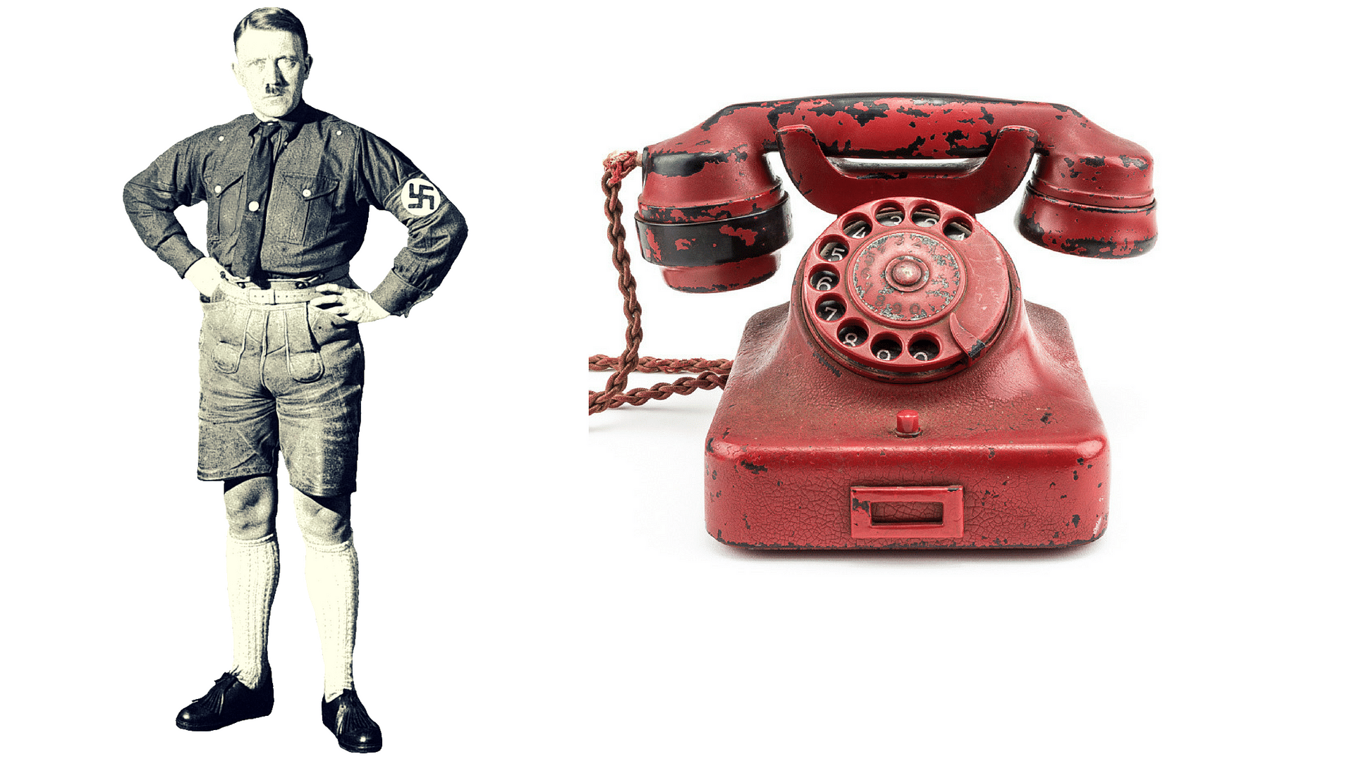एडोल्फ हिटलर और उसका पसंदीदा फोन. (फोटो: Alexander Historical Auctions)