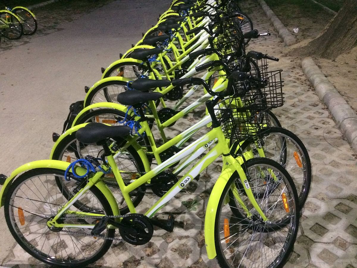 ऐप बेस्ड साइकल सर्विस ‘ओला पेडल’ के नाम से शुरु होगी.  IIT कानपुर कैंपस में  इन साइकलों का ट्रायल चल रहा है  
