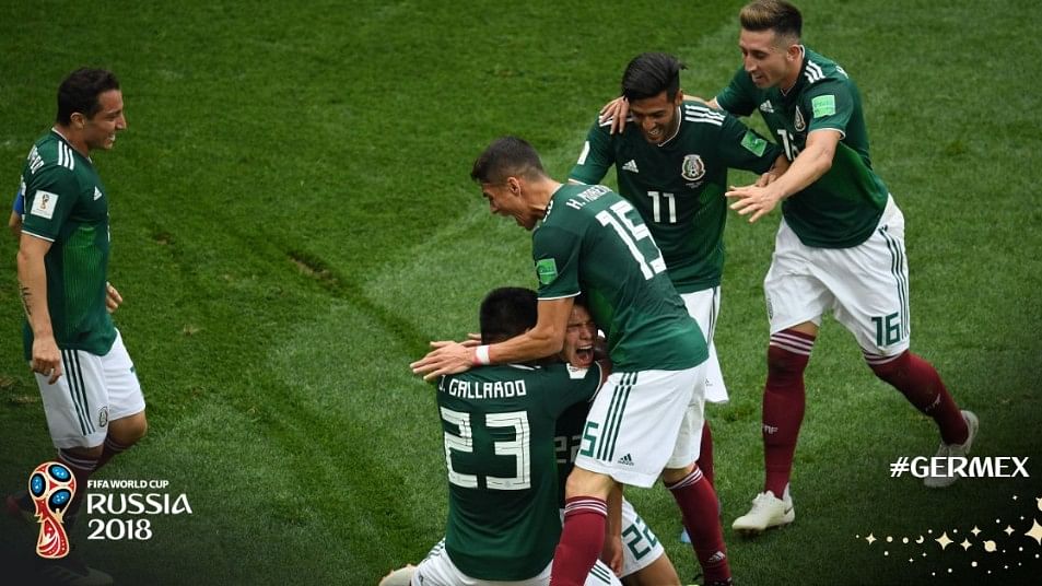 मेक्सिको ने  जर्मनी को  हराकर बड़ा उलटफेर कर दिया