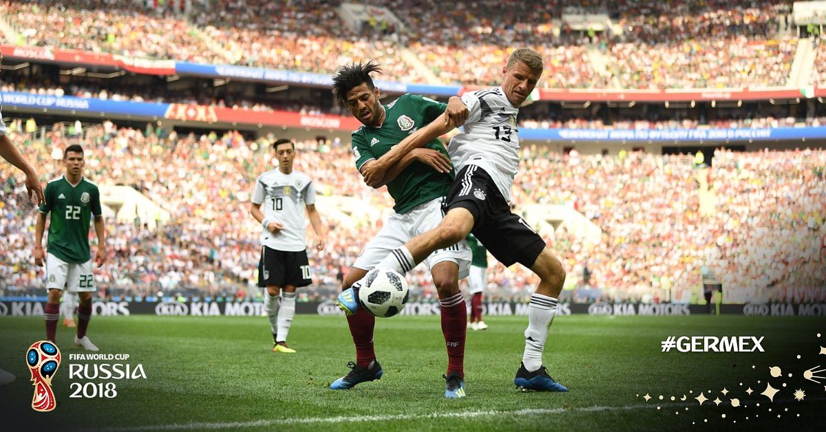 इर्विग लोजानो के एकमात्र गोल की बदौलत मेक्सिको ने ग्रुप-F के एक रोमांचक मुकाबले में जर्मनी को मात दी. 