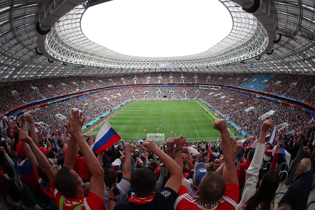 FIFA WORLD CUP 2018 के पहले मैच में ही जमकर बरसे गोल, मेजबान रूस ने की परफेक्ट शुरुआत