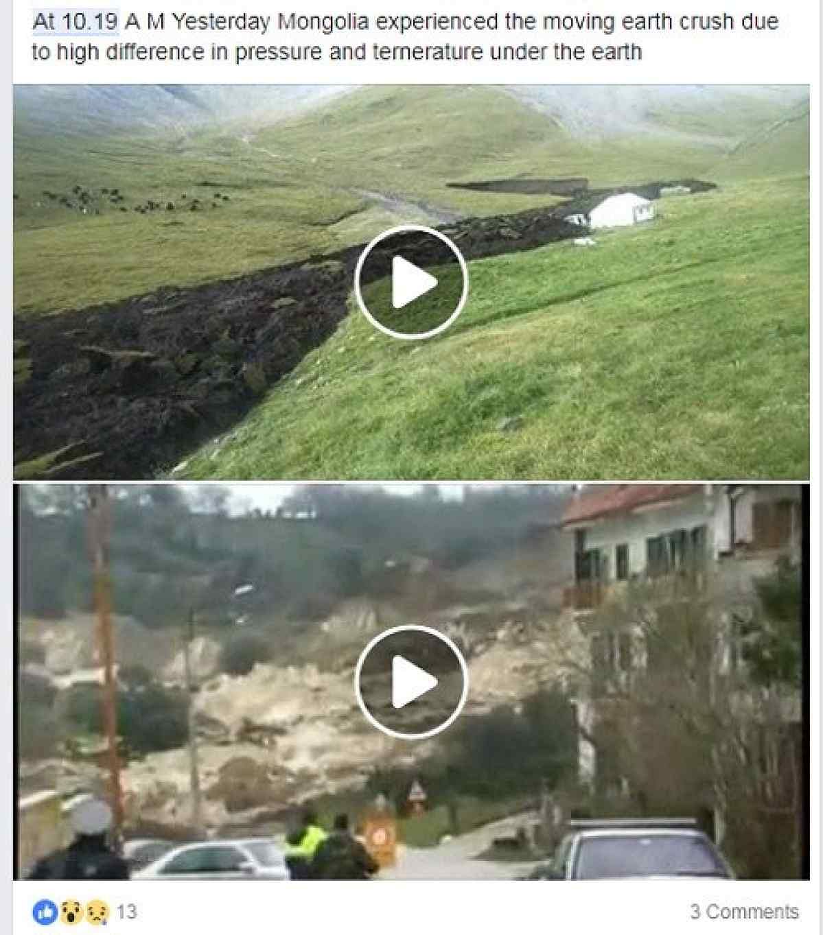 वायरल पोस्ट में दिखाए जा रहे दोनों वीडियो मंगोलिया के नहीं हैं. इनका एक-दूसरे से कोई ताल्लुक नहीं है. 