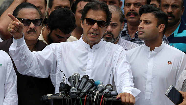 पाकिस्तान तहरीक-ए-इंसाफ के अध्यक्ष इमरान खान