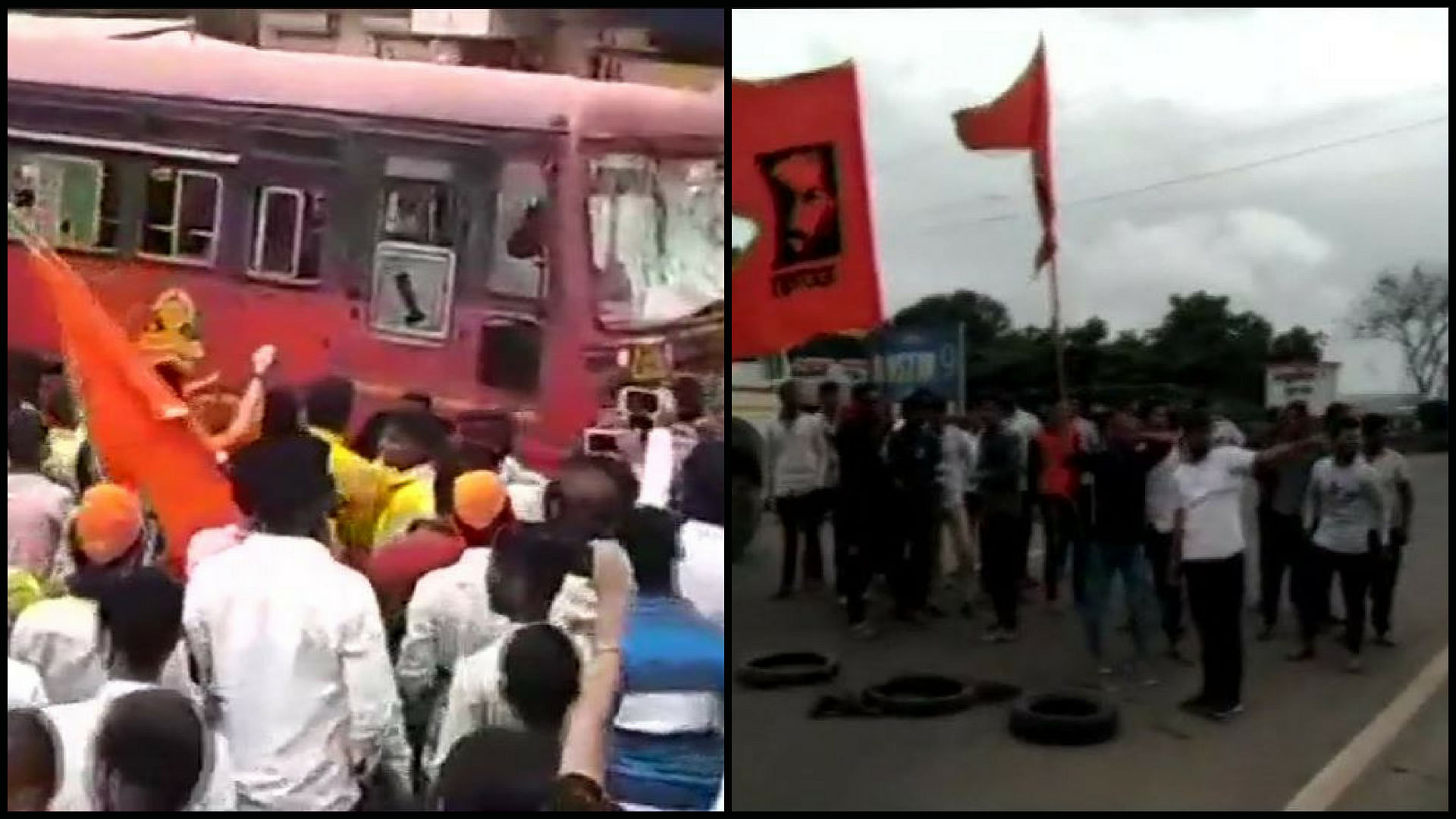 महाराष्ट्र में आंदोलनकारियों ने पुणे और नासिक के बीच जमकर हिंसक प्रदर्शन किया.
