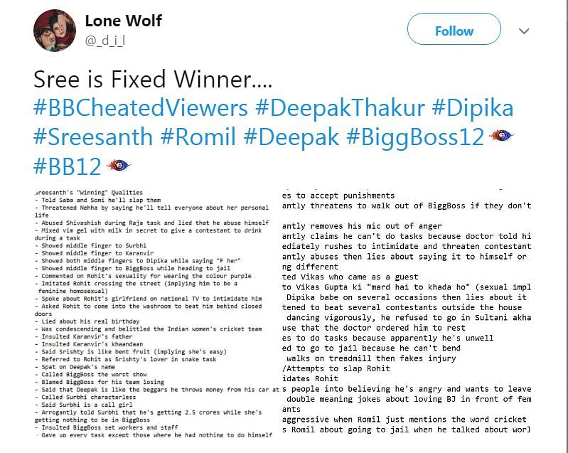 दीपक ठाकुर ने बिग बॉस का 20 लाख रुपये का ऑफर स्वीकार कर लिया और विजेता बनने की रेस से बाहर हो गए.