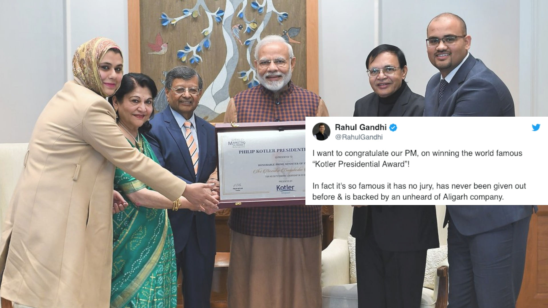 राहुल गांधी ने पीएम मोदी पर तंज कसते हुए एक ट्वीट किया है