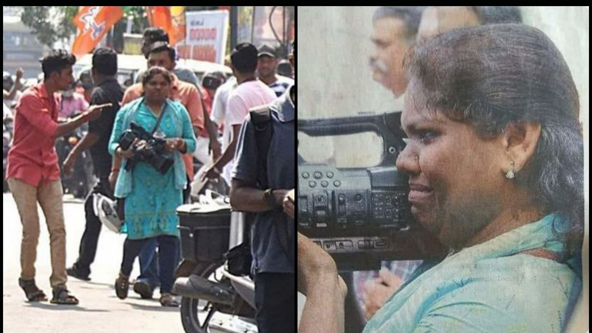 महिला कैमरा पर्सन की तस्वीर केरल के एक अखबार में छपने के बाद यह मामला सामने आया