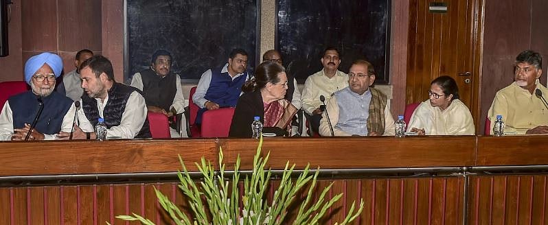 27 फरवरी, 2019 को नई दिल्ली में विपक्षियों की मीटिंग