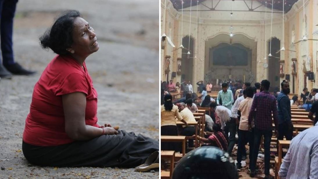बम धमाके से दहला श्रीलंका, ब्लास्ट के बाद की मार्मिक तस्वीर