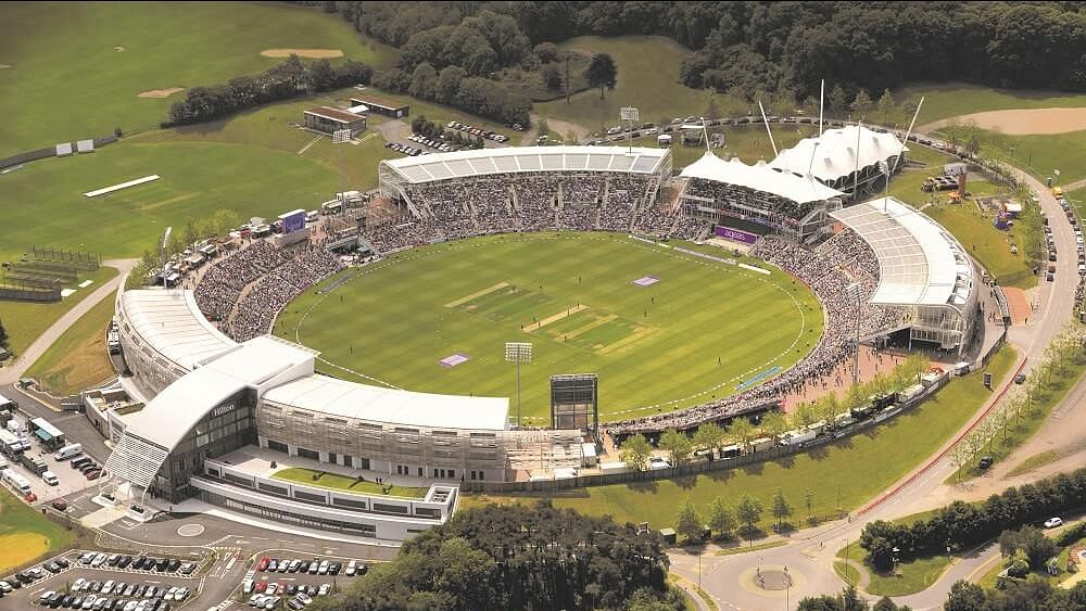 इंग्लैंड के साउथैंप्टन में रोज बॉल क्रिकेट स्टेडियम, जहां टीम इंडिया अपना पहला मैच खेलेगी