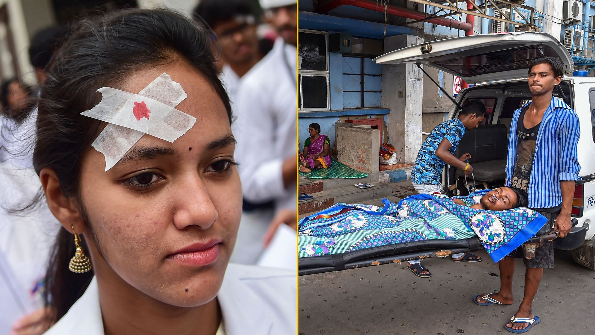 पश्चिम बंगाल में दो जूनियर डॉक्टर्स पर हमले के बाद हड़ताल पर गए डॉक्टर्स