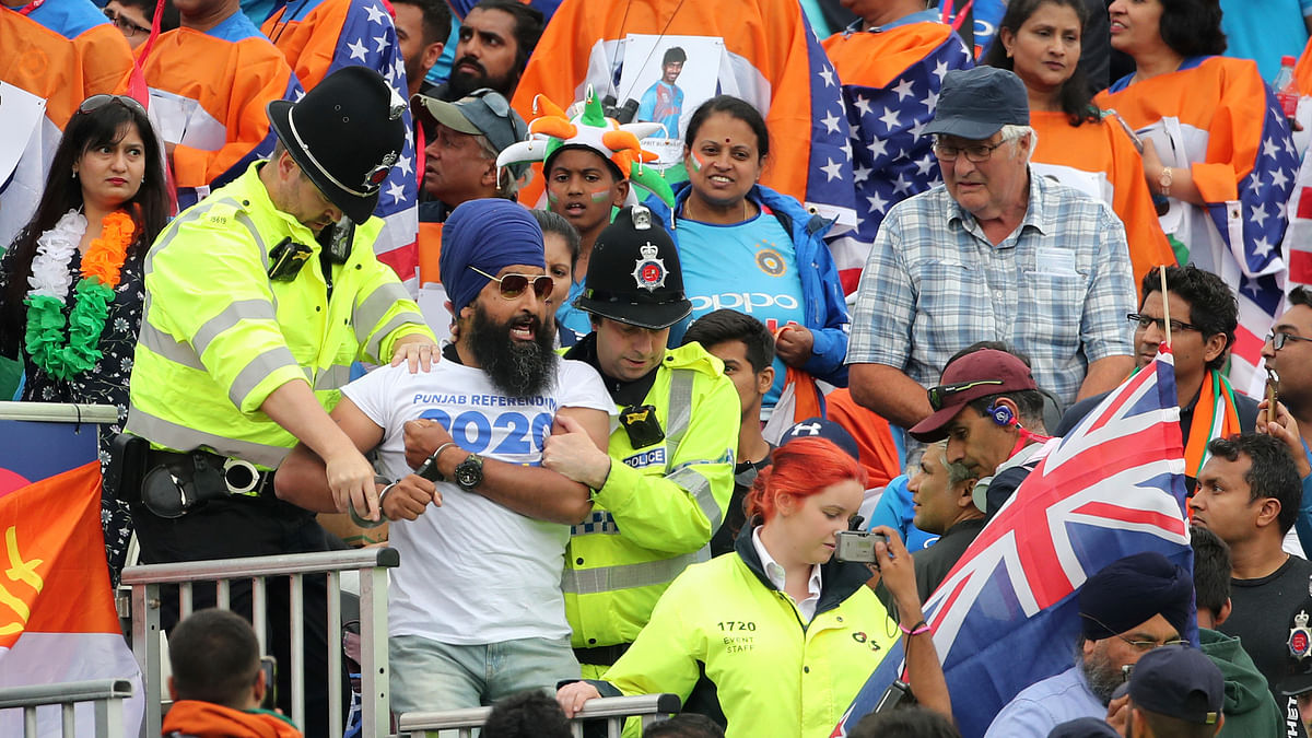 भारत-न्यूजीलैंड सेमीफाइनल: स्टेडियम में घुसा खालिस्तान समर्थक