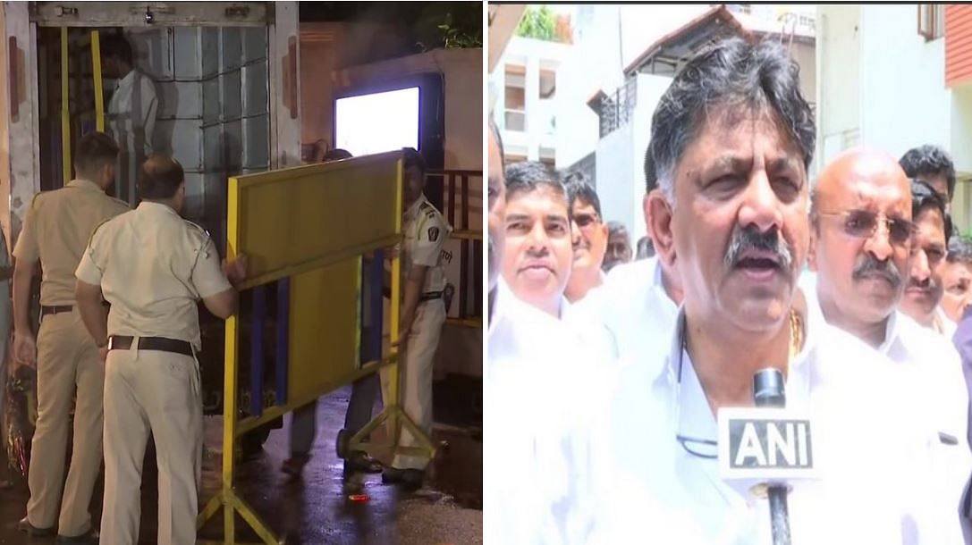 मुंबई के होटल के बाहर कड़ी सुरक्षा, पहुंच रहे हैं कर्नाटक के मंत्री