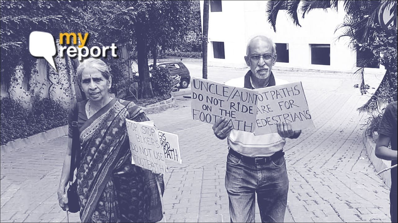 उषा श्रीकांतन और सुब्रमण्यम, ये बुजुर्ग जोड़ी बेंगलुरु के फुटपाथों को टू-व्हीलर से दिलाना चाहते हैं छुटकारा