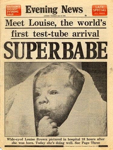 25 जुलाई, 1978 को हुआ था दुनिया की पहली  टेस्ट ट्यूब बेबी लुई ब्राउन का जन्म.