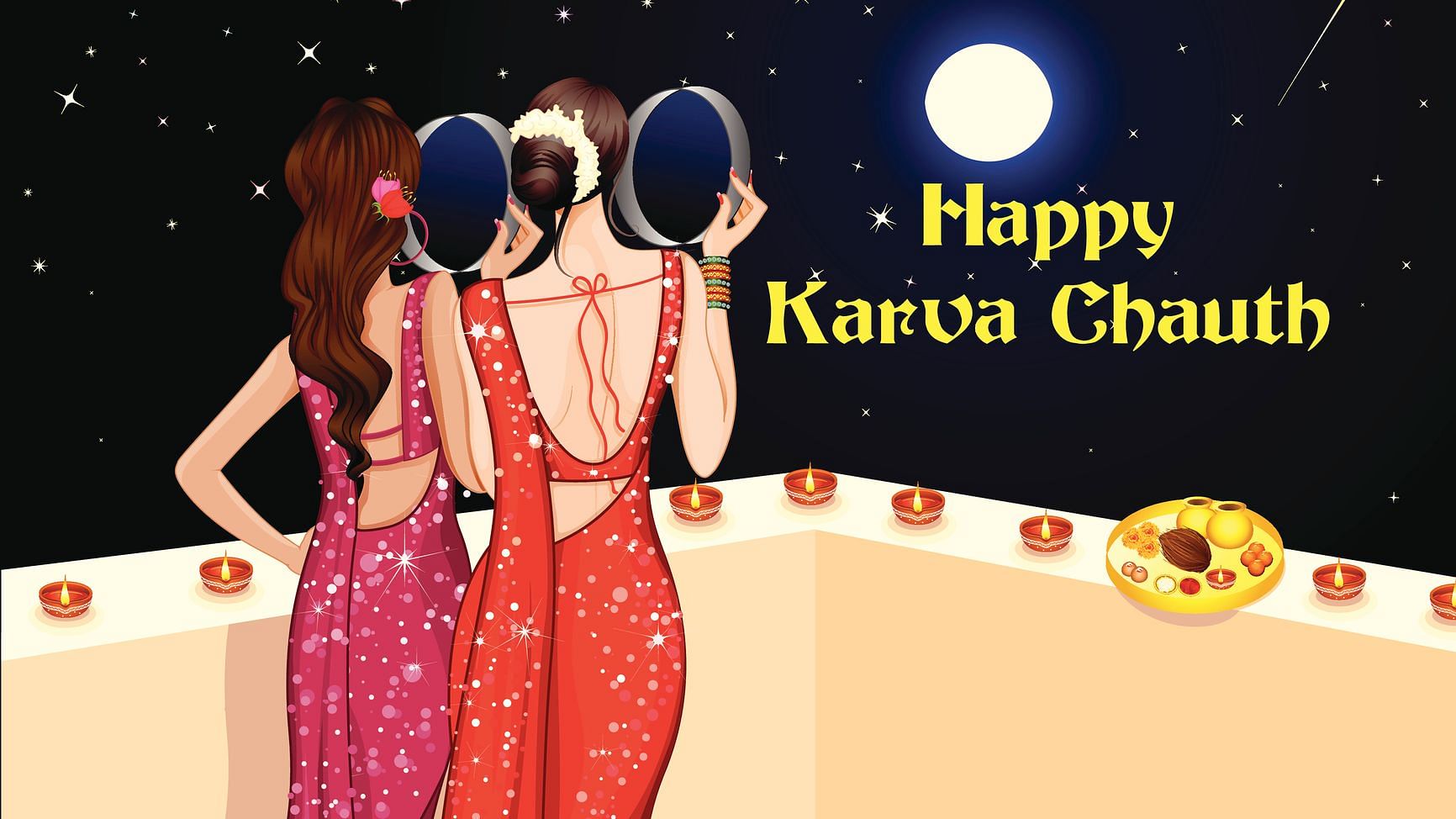 Happy Karwa Chauth 2019 Wishes in Hindi for Husband/Wife/Love: करवा चौथ पर पति-पत्नी एक-दूसरे को खास संदेशों से करें विश.