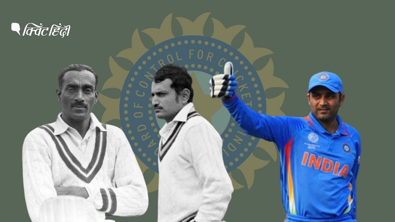 तीनों फॉर्मेट में भारत के पहले कप्तान- सीके नायडू (टेस्ट), अजीत वाडेकर (ODI) और वीरेंद्र सहवाग (T20I)
