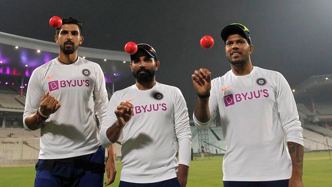 पिंक बॉल डे-नाइट टेस्ट मैच शुरू होने से पहले ईशांत शर्मा, मोहम्मद शमी और उमेश यादव