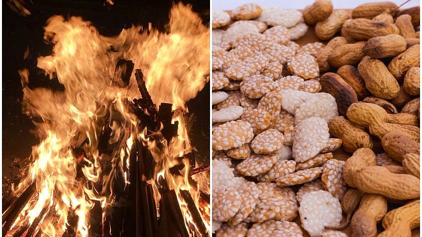 Lohri Wishes 2021: लोहड़ी के दिन लोग लकड़ियां जलाकर अग्नि के चारों और फेरे लेते हुए मूंगफली, रेवड़ी अर्पित करते हैं.
