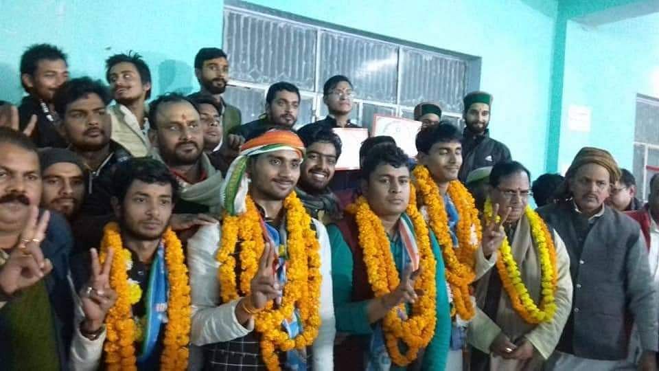 वाराणसी की संस्कृत यूनिवर्सिटी में NSUI की धमाकेदार जीत