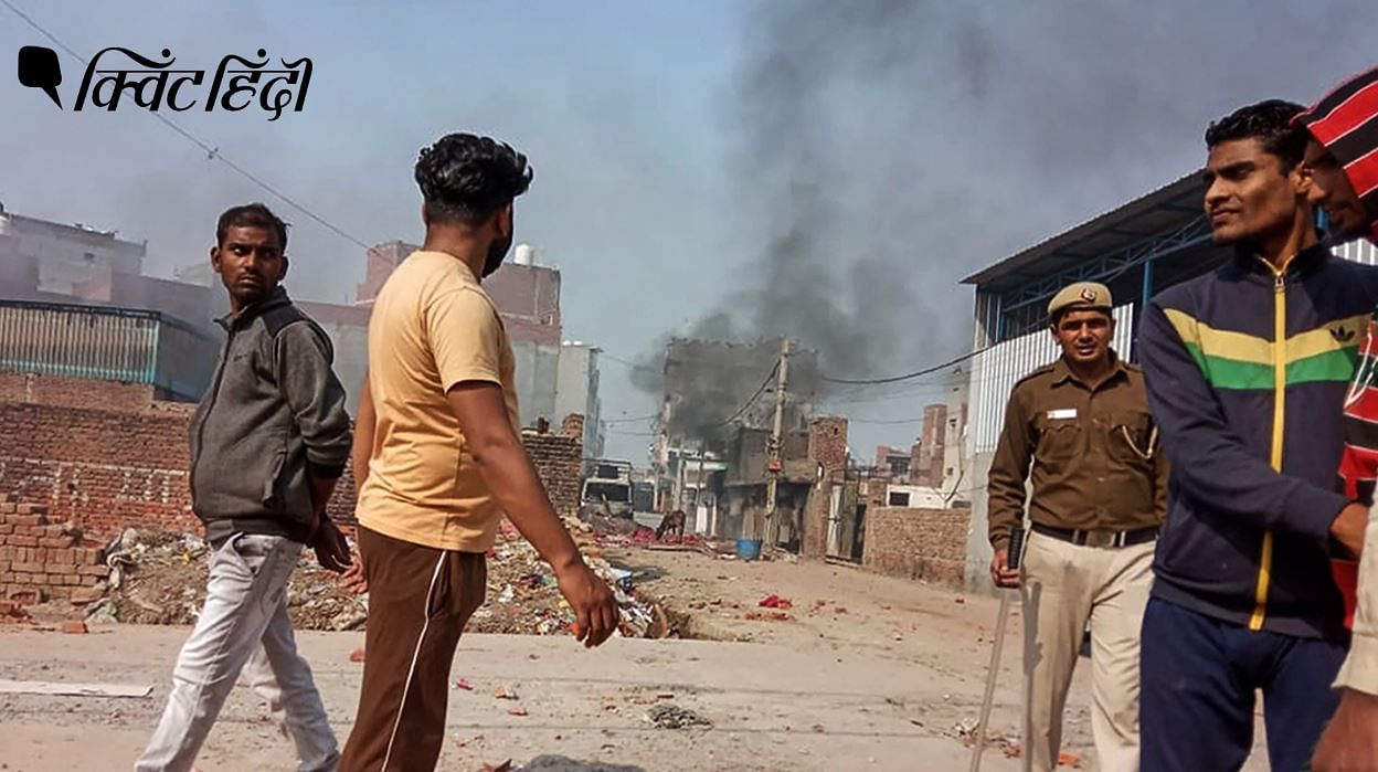 पूर्वी दिल्ली के करावल नगर में हिंसा के बाद की तस्वीर
