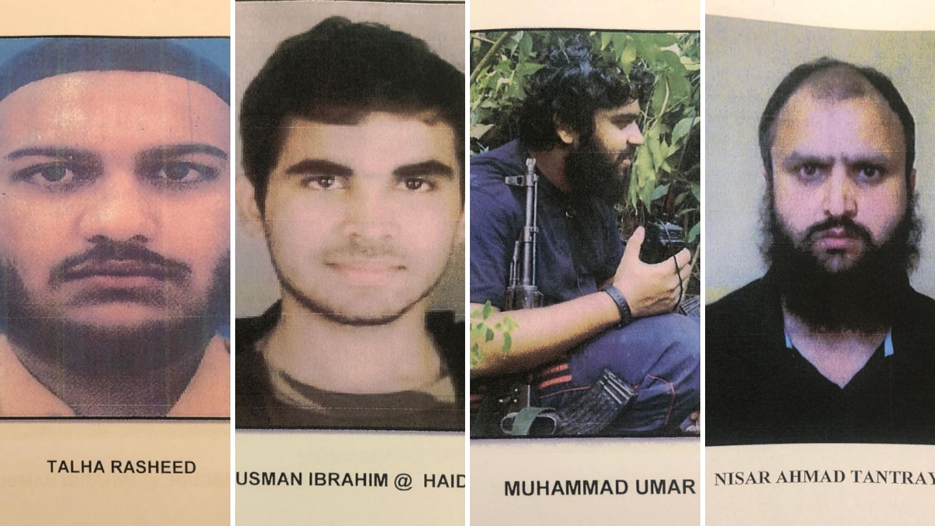 पिछले कुछ सालों में सुरक्षाबलों द्वारा मारे गए जैश ए मोहम्मद के टॉप कमांडरों की तस्वीरें