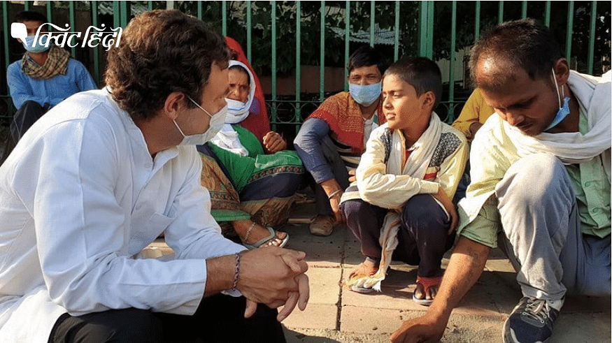राहुल की प्रवासियों से मुलाकात पर सरकार और कांग्रेस के बीच ‘जंग’