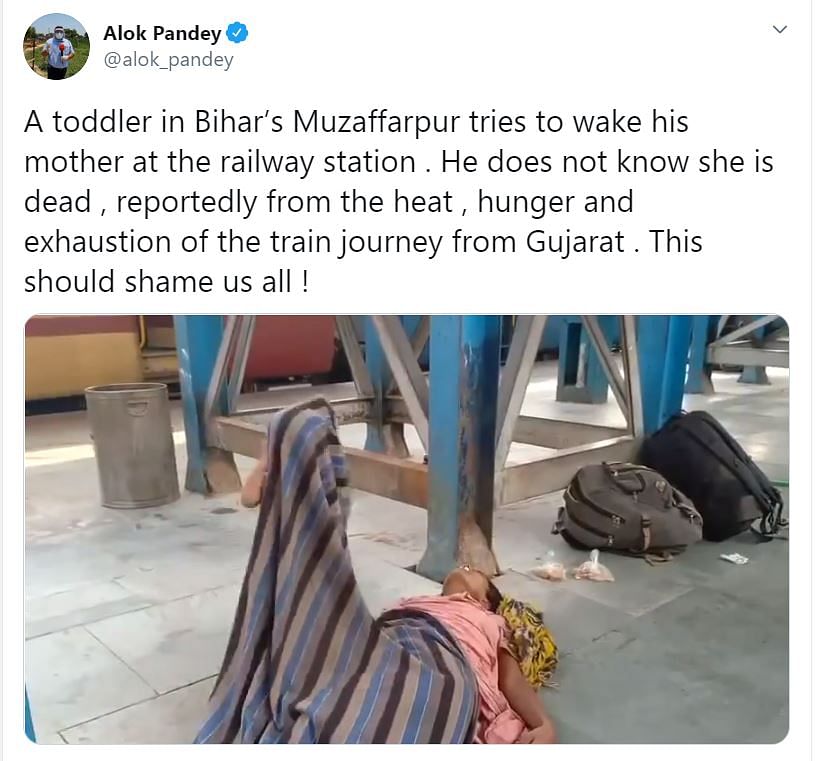 बिहार के मुजफ्फरपुर रेलवे स्टेशन से एक रूह कंपा देने वाला वीडियो सामने आया है. 