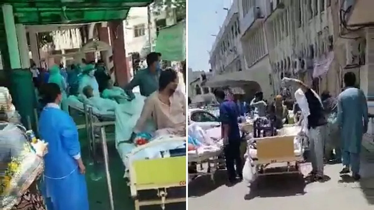 पाक अस्पताल में लगी आग का वीडियो हैदराबाद के नाम से हो रहा है शेयर