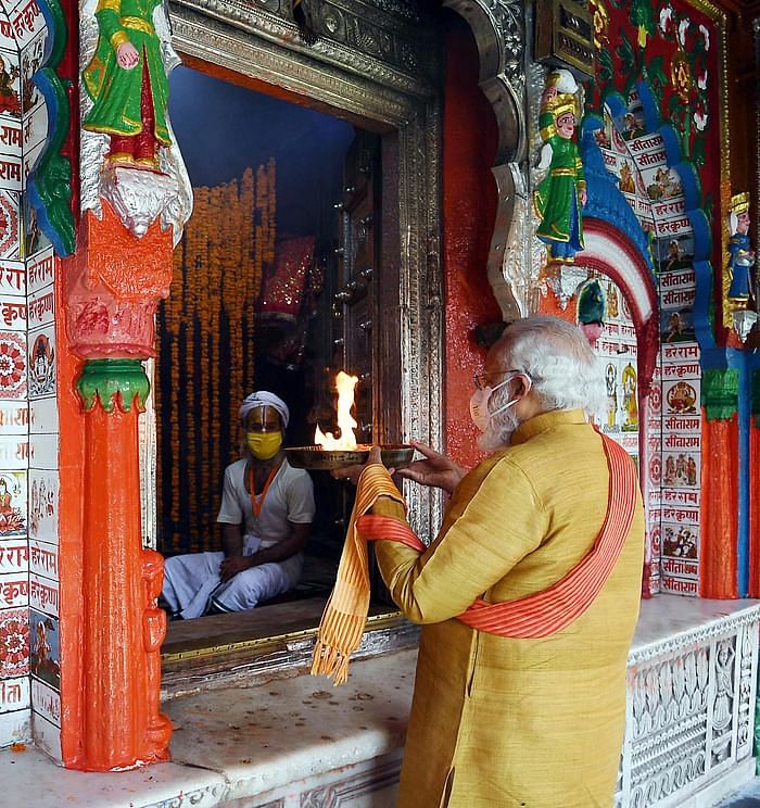‘मोदी मय’ रहा अयोध्या में राम मंदिर भूमि पूजन का कार्यक्रम