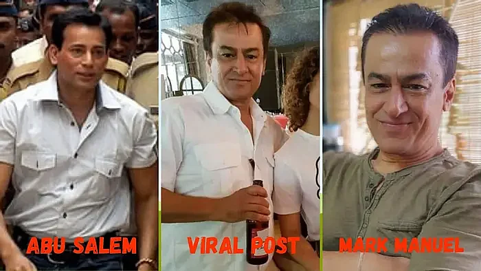 वायरल फोटो में कंगना रनौत के साथ अबू सलेम नहीं है, गलत है दावा