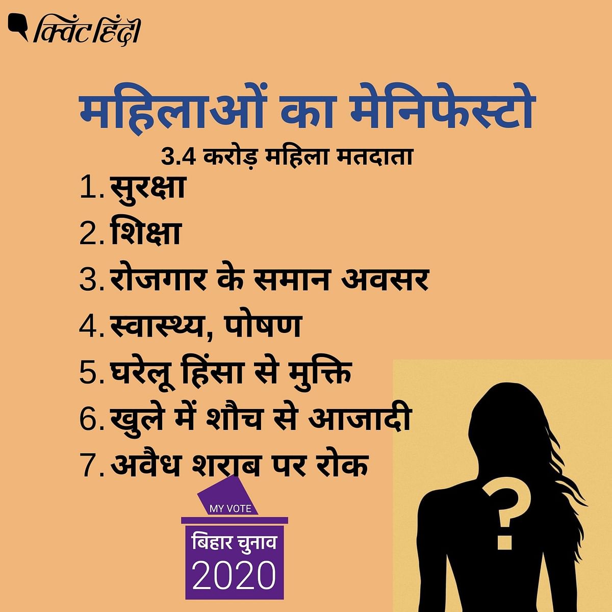 बिहार में महिलाओं की राजनीतिक पसंद इन मुद्दों पर निर्भर करेगी?
