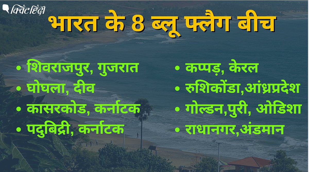 भारत के 8 समुद्र तटों को एक साथ ब्लू फ्लैग, ये हैं वो सुंदर बीच