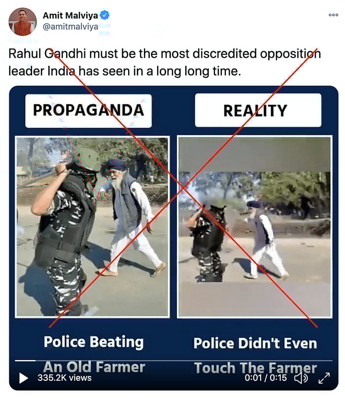 किसान आंदोलन को लेकर अमित मालवीय के ट्वीट में पूरी सच्चाई नहीं