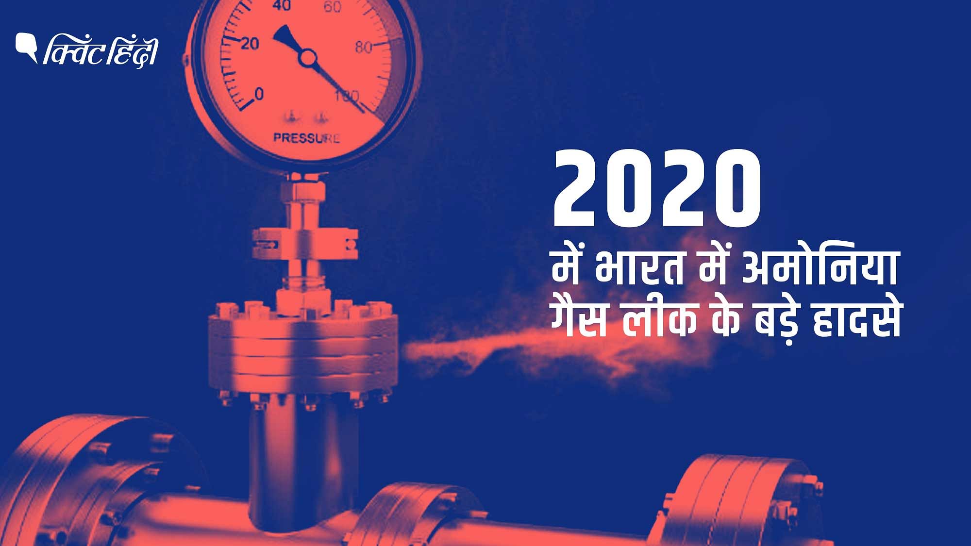 2020 में भारत में अमोनिया गैस लीक के बड़े हादसे