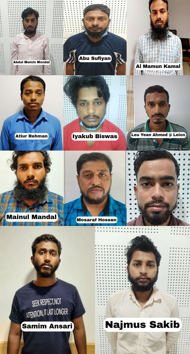 एनआईए ने 19 सितंबर, 2020 को पश्चिम बंगाल और केरल में छापे मारे और नौ आतंकवादियों को गिरफ्तार किया था.