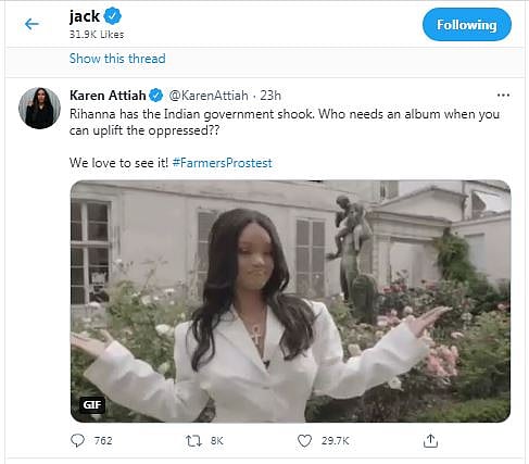 #FarmersProtest पर इमोजी की मांग, Twitter CEO ने खुद किया लाइक