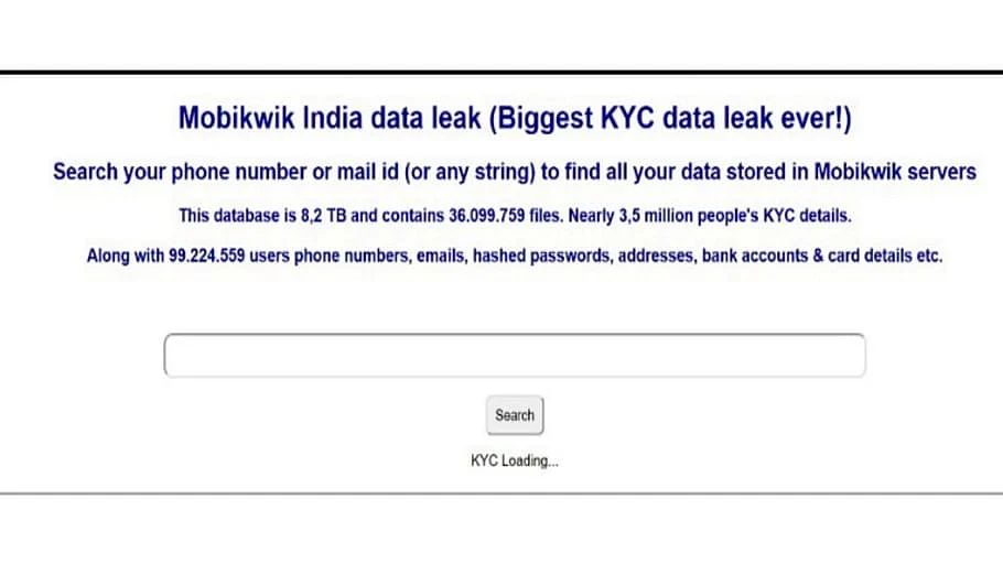 डार्क वेब पर 10 करोड़ भारतीयों का डेटा सेल पर, Mobikwik का इनकार