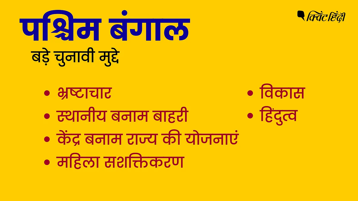 बंगाल की बिसात पर कौन कहां खड़ा, किनके बीच, किन मुद्दों पर लड़ाई?