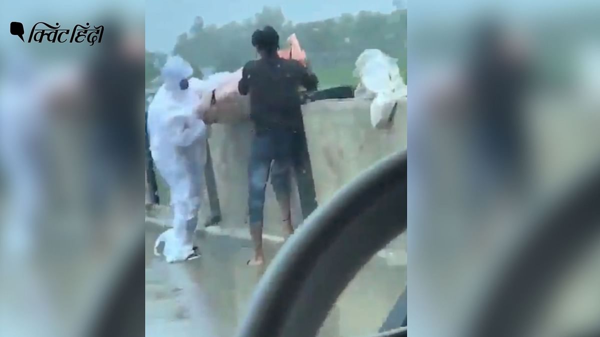 UP: बलरामपुर में कोरोना मृतक का शव नदी में फेंकने का वीडियो वायरल