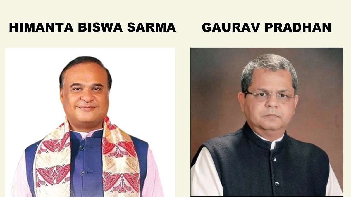 <div class="paragraphs"><p>बाएं हिमंता बिस्वा सरमा, दाएं गौरव प्रधान</p></div>