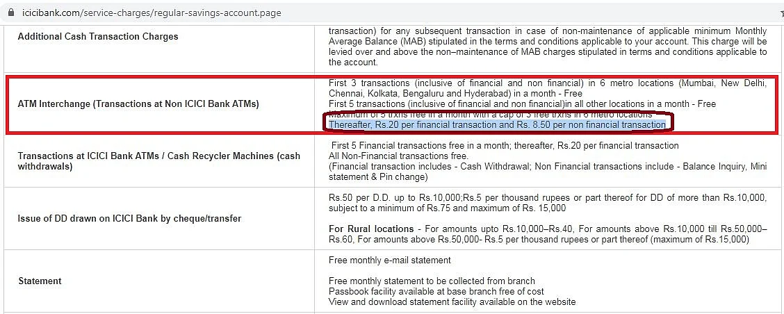 <div class="paragraphs"><p>ICICI वेबसाइट से मिली जानकारी</p></div>