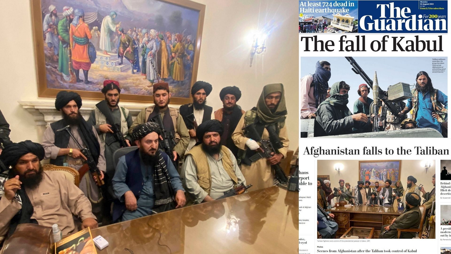 <div class="paragraphs"><p>(इंटरनेशनल मीडिया में तालिबान के कब्जे पर कवरेज)</p></div>