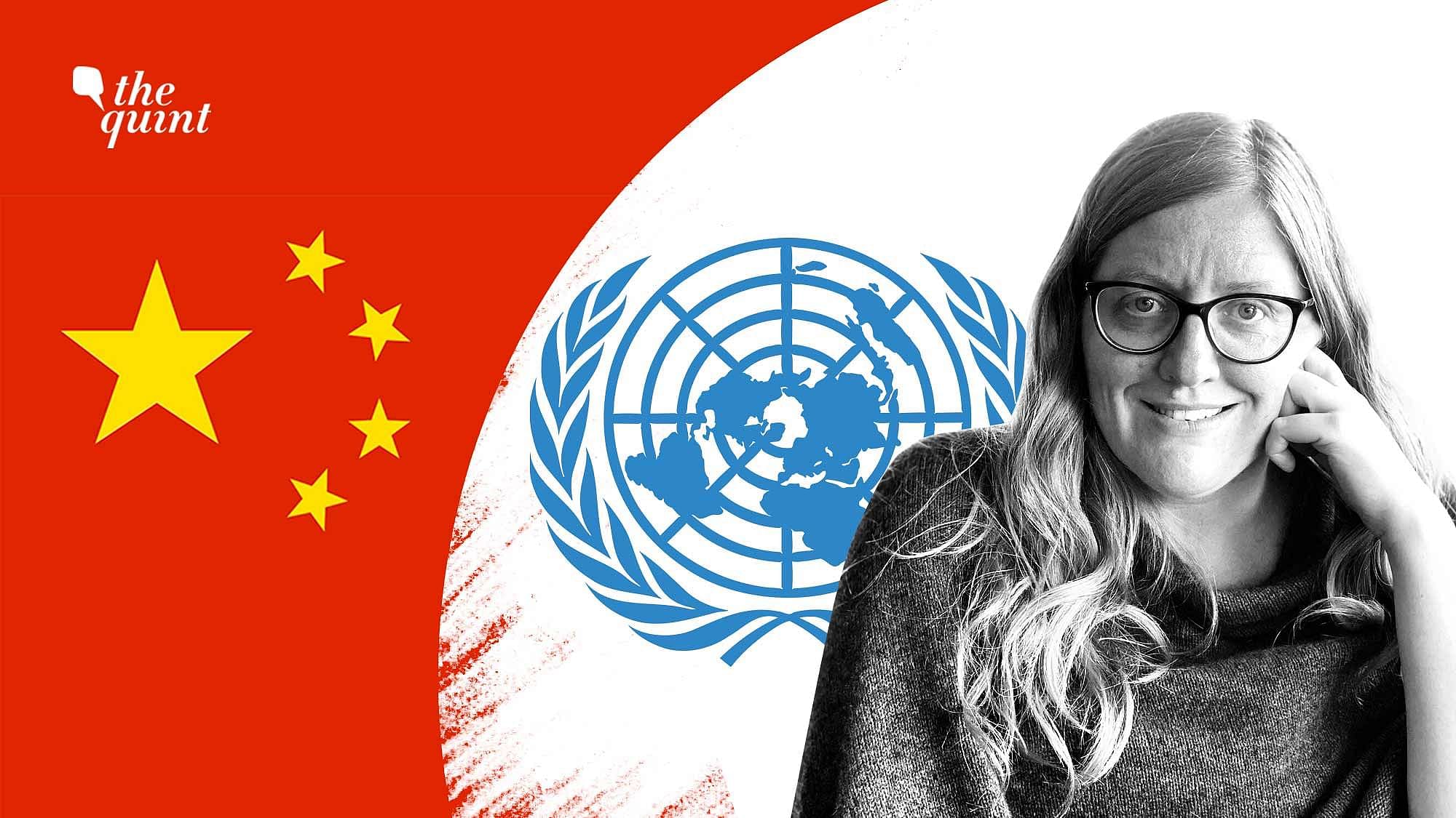 <div class="paragraphs"><p>एम्मा रेली ने चीन को संयुक्त राष्ट्र द्वारा दी जा रही गुप्त सहायता का पर्दाफाश किया.</p></div>