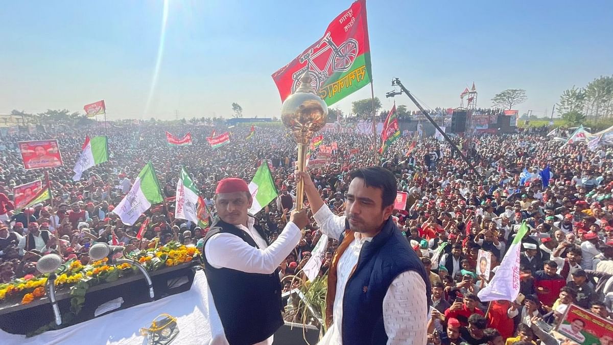 मेरठ में जयंत के साथ रैली में बोले अखिलेश यादव- पश्चिम में डूबेगा BJP का सूरज