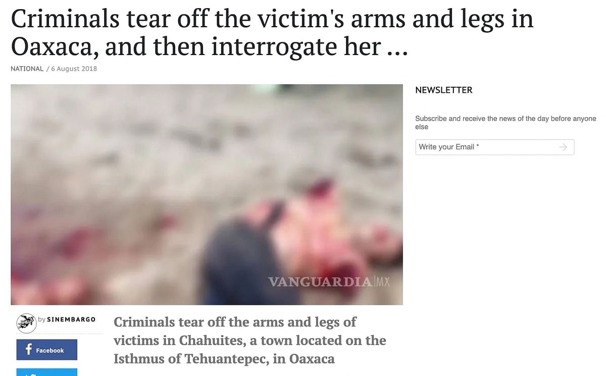 ये वीडियो केरल में RSS कार्यकर्ता एस संजीत की हत्या का नहीं, बल्कि 2018 में मैक्सिको में हुई एक घटना का है.
