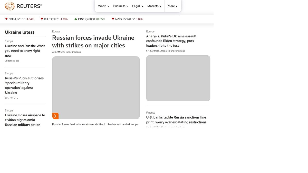 यूक्रेन की राजधानी कीव समेत अलग-अलग शबरों में धमाके की खबर सामने आई है.