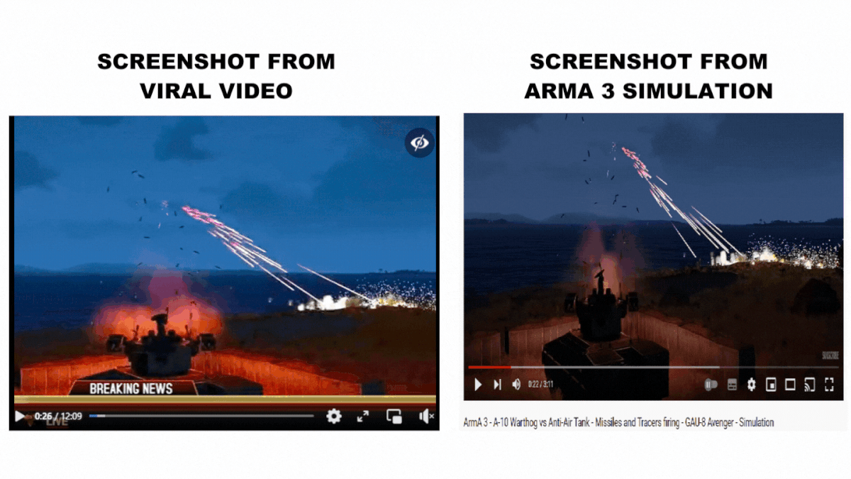 फेसबुक पर वीडियो को रूस-यूक्रेन के बीच चल रही जंग के लाइव विजुअल्स का बताकर शेयर किया जा रहा है 