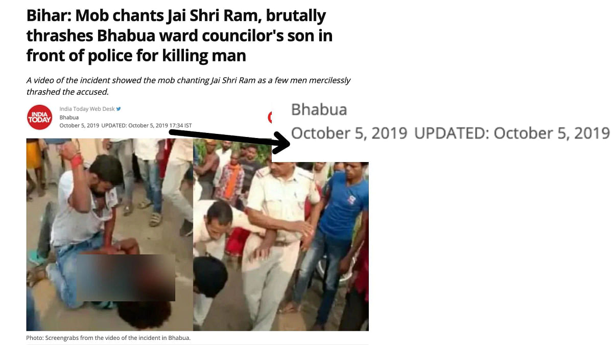 वीडियो इस झूठे दावे से शेयर किया जा रहा है कि यूपी में जीत के जश्न में BJP के गुंडों ने एक शख्स की हत्या कर दी